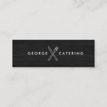 Vintage Gekruist Mes Vork Logo Catering Blackwood