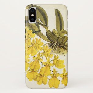Vintage Gele Oncidium Orchidee, Tropische Bloemen iPhone X Hoesje