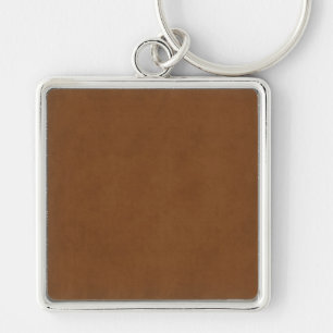 Vintage gelooide leder bruin perkament Sjabloon Sleutelhanger