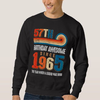 Vintage gemaakt in 1965 57e verjaardag De legende Trui