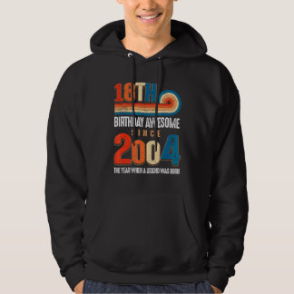 Vintage gemaakt in 2004 18e verjaardag De legende  Hoodie