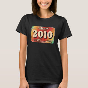Vintage gemaakt in 2010, Bord oorspronkelijke onde T-shirt
