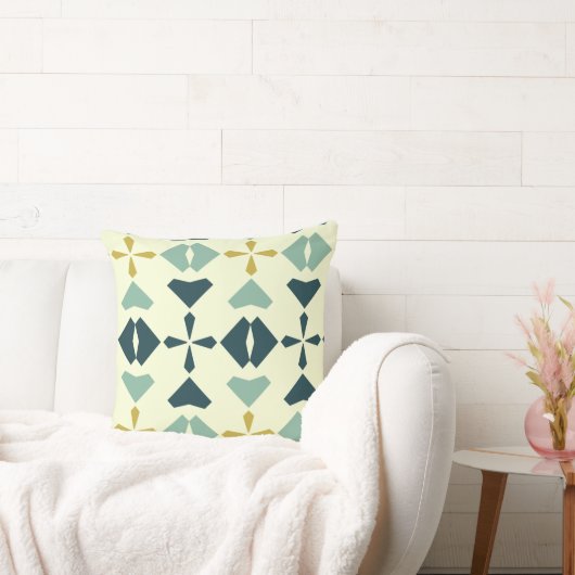 Vintage Geometric Pattern Kussen (Bank)