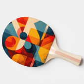 Vintage Geometric Symphony Tafeltennisbatje (Zijkant)