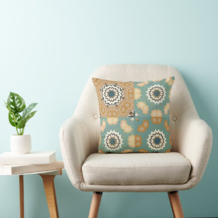 Vintage Geometrisch Sterpatroon Kussen