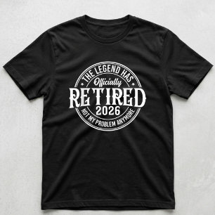 Vintage Gepensioneerd 2026 Niet Mijn Probleem Meer T-shirt