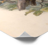 Vintage gepotte adelstaartwater poster (Hoek)