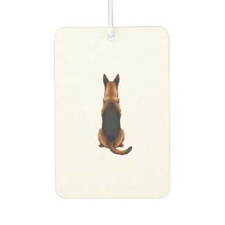 Vintage German Shepherd Back View Dog Illustration Luchtverfrisser