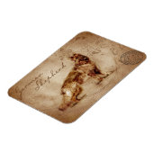 Vintage german shepherd magnet (Côté Gauche)