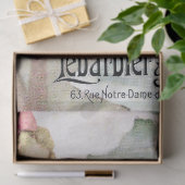 Vintage Girl Sandy Beach Tissuepapier (Geschenk)