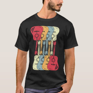 Vintage Gitaar Retro Gitaar Akoestische Gitaar Cla T-shirt
