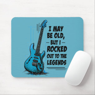 Vintage Gitaar Retro Rock Legende Nostalgische Muz Muismat