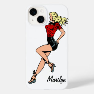 Vintage Glamour Girl Next Door, Blond Blombshell Case-Mate iPhone 14 Hoesje