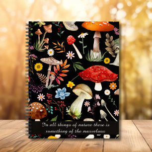 Vintage Goblincore Bos Paddenstoelen Woud Notitieboek