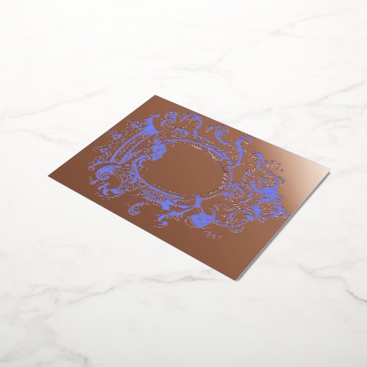 Vintage Gold Crown Lijst Folie Invitation Briefkaa Uitnodiging Briefkaart (Gedraaid)