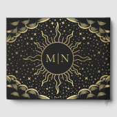 Vintage Gold Tarot Card Mariage Livre d'invité (Verso)