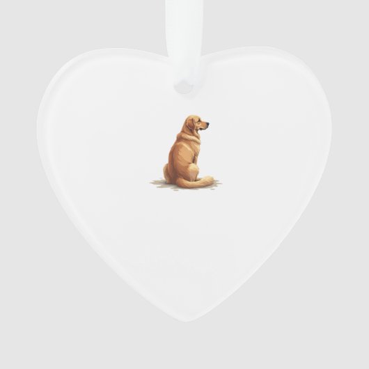 Vintage Golden Retriever Back View Dog Lover Illus (devant)