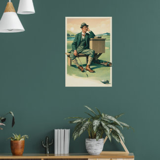 Vintage Golf - Kunstprint Poster