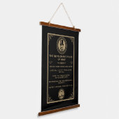 Vintage Golf Rules Wall  Hangend Wandkleed (Gebogen)