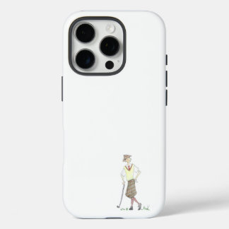 Vintage Golfer iPhone 16 Pro Hoesje