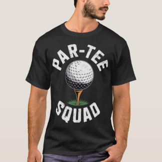 Vintage Golfspeler Par-Squad Golfen Golfer T-shirt