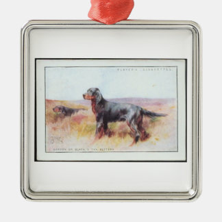 Vintage Gordon Setter Kaart Ornament