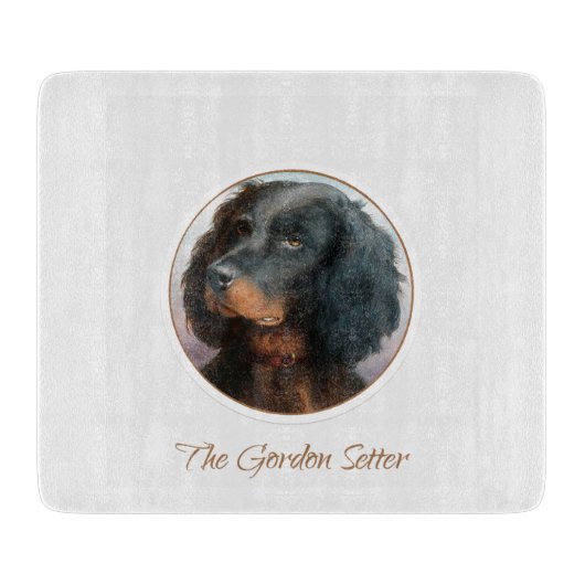 Vintage Gordon Setter Snijplank (Voorkant)