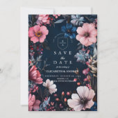 Vintage Goth Huwelijksesthetiek Save The Date (Voorkant)