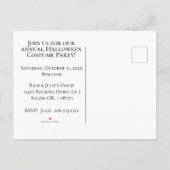 Vintage Goth Invitation du parti Halloween (Dos)