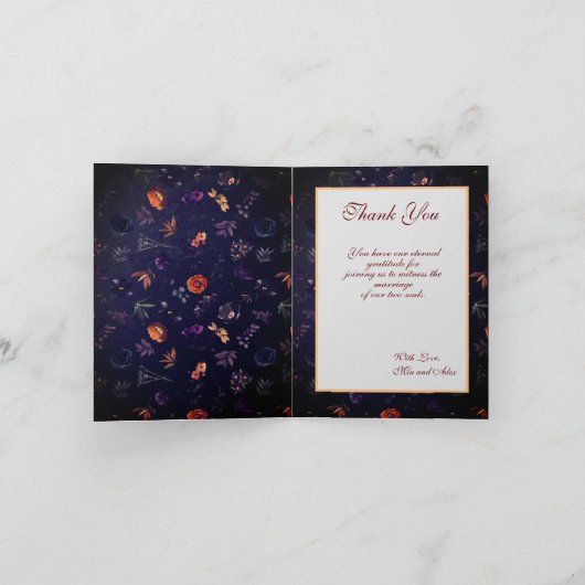 Vintage Goth Purple Flore foncée (Intérieur)