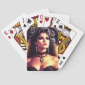 Vintage Gothic Woman Pokerkaarten (Achterkant)