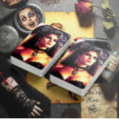 Vintage Gothic Woman Pokerkaarten