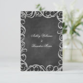 Vintage Gotische RSVP (Staand voorkant)