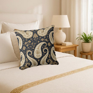 Vintage Goud Luxe Paisley Perzisch Klassiek Sierli Kussen