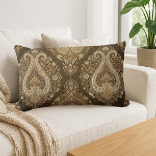Vintage Goud Luxe Paisley Perzisch Klassiek Sierli Kussen