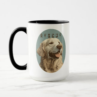 Vintage Goud Retriever Reddingshond Portret Mok