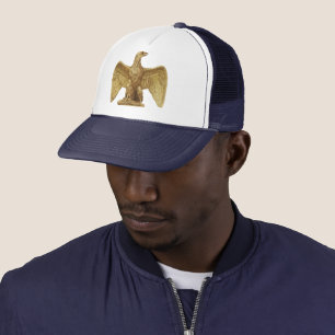 Vintage Gouden Amerikaanse Adelaar Patriottische K Trucker Pet