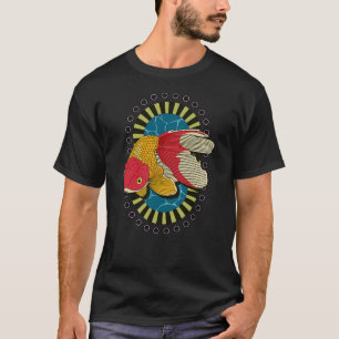 vintage goudvis huisdier t-shirt