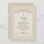 Vintage Grace Invitation religieuse (Devant / Derrière)