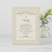 Vintage Grace Invitation religieuse (Debout devant)