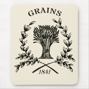 Vintage Grain Sack Logo Muismat