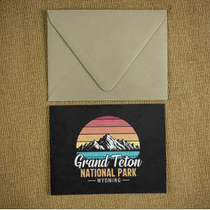 Vintage Grand Teton National Park Wyoming USA– Briefkaart