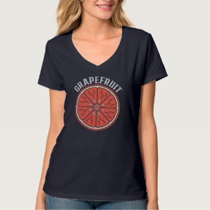Vintage Grapefruit Slice Citrus Fruit Vegan Grapef T-shirt