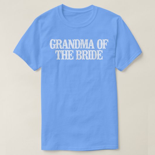 Vintage Grappig Oma Van De Bruid T-Shirt (Design voorkant)
