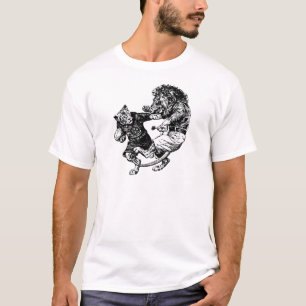 vintage grappig rugby t-shirt