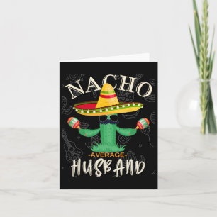 Vintage Grappige Uitspraak Nacho Gemiddelde Echtge Kaart
