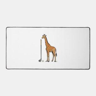 Vintage Gravure Giraffe Golf Vector T-Shirt Desi Bureaumat