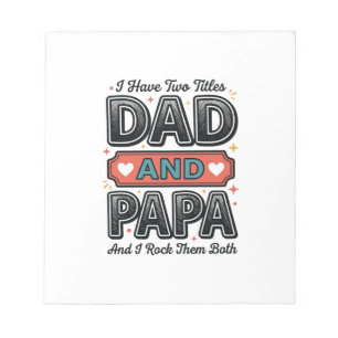 Vintage Gravure Ontwerp Vader Cadeau voor Papa_ Notitieblok