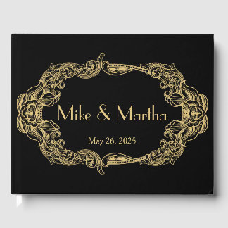 Vintage Great Gatsby Art Déco Mariage Livre d'hôte