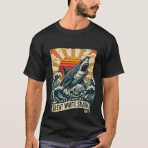 Vintage Great White Shark - Adventure T-Shirt